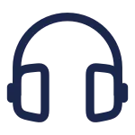 Headphones Round SVG Icon
